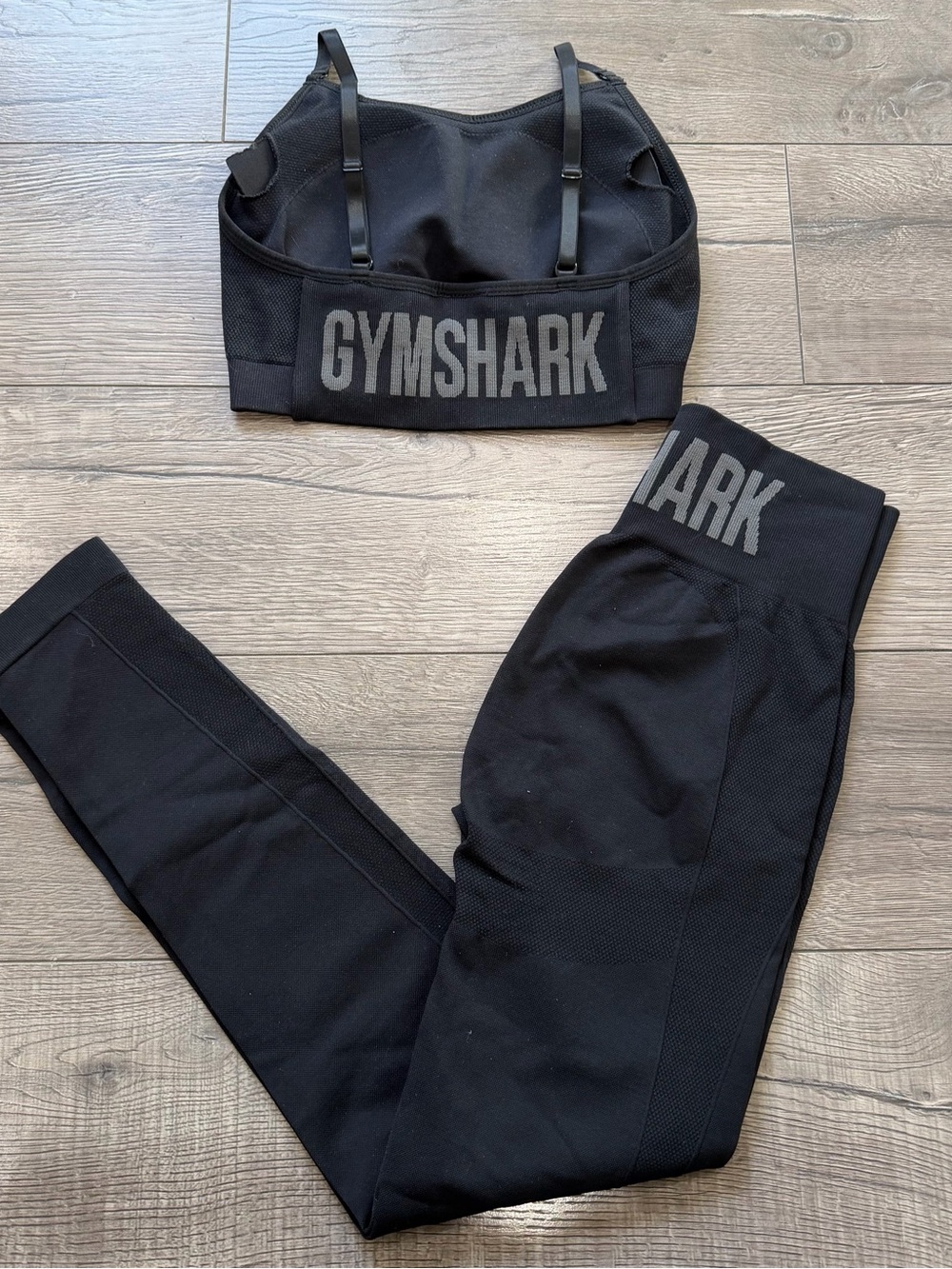 Gymshark Black Seamless Leggings Set